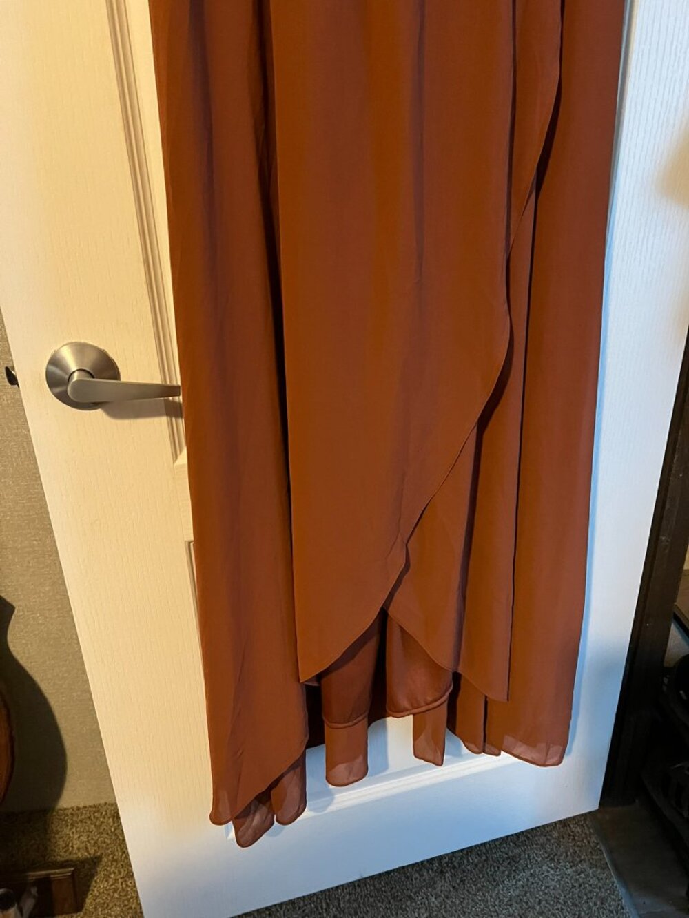 Baltic Born Katya Ruffle Maxi Dress | Rust - Picture 2 of 4
